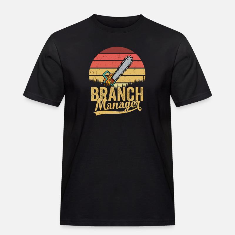 Branch Manager Logger Lumberjack Logging - Männer Workwear T-Shirt - Schwarz