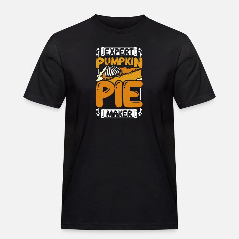 Expert pumpkin pie maker - Männer Workwear T-Shirt - Schwarz
