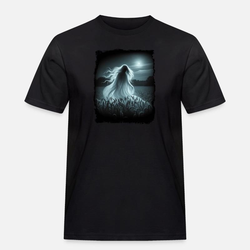 Nightghost - die Mitternachtsdame - Männer Workwear T-Shirt - Schwarz