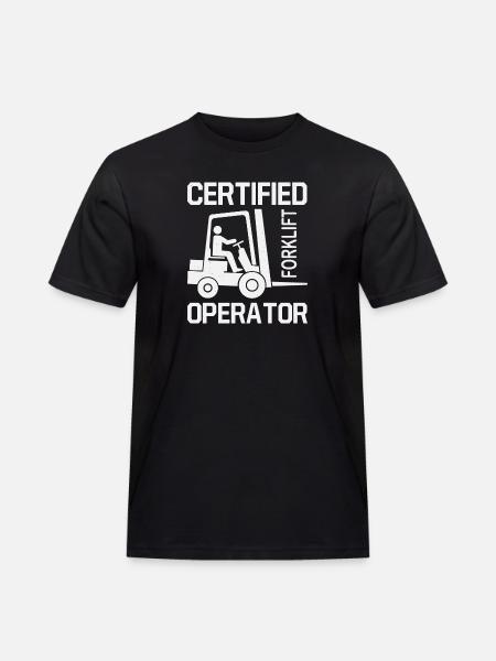 Gabelstaplerfahrer Gabelstaplerfahrer - Männer Workwear T-Shirt - Schwarz