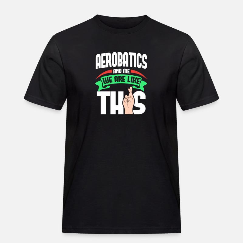 Kunstflug Ich bin wie - Männer Workwear T-Shirt - Schwarz
