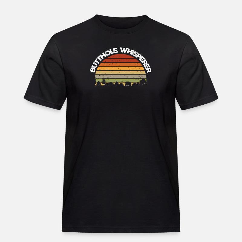 Arschloch-Flüsterer - Männer Workwear T-Shirt - Schwarz
