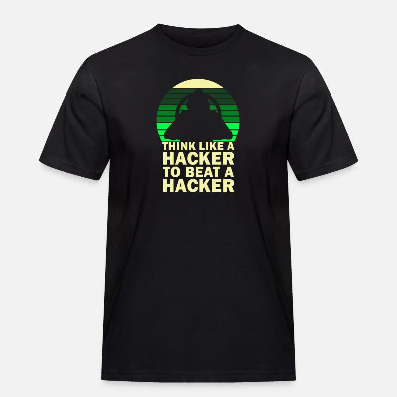 Ethical Hacker Cybersecurity Expertise - Men's Workwear T-Shirt - black