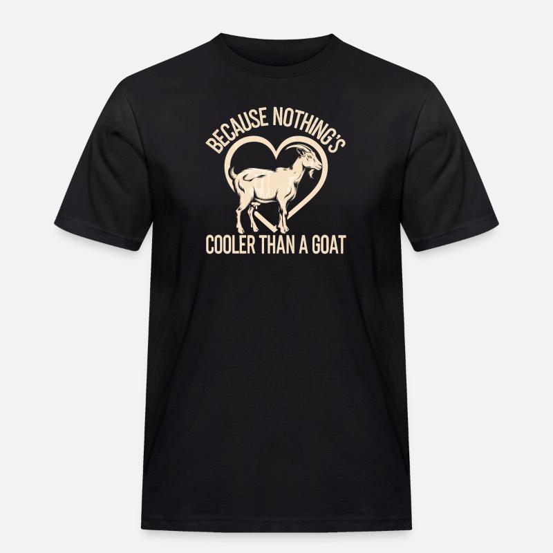 Ziege - Männer Workwear T-Shirt - Schwarz