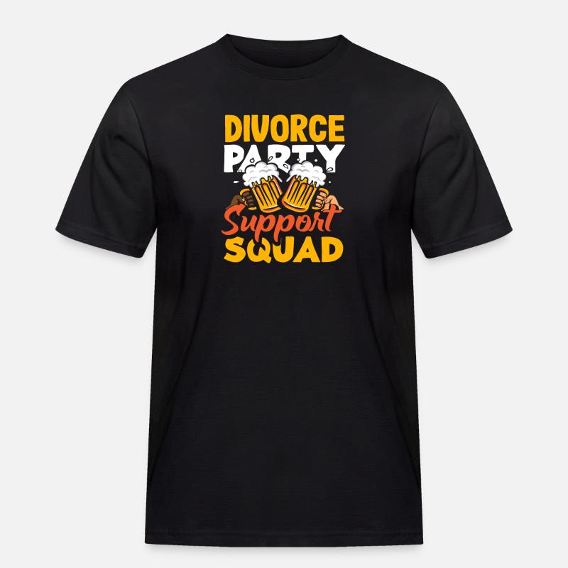 Scheidungspartei Unterstützungskommando Scheidung - Männer Workwear T-Shirt - Schwarz