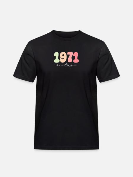 Birthday Year of birth 1971 - Men's Workwear T-Shirt - black