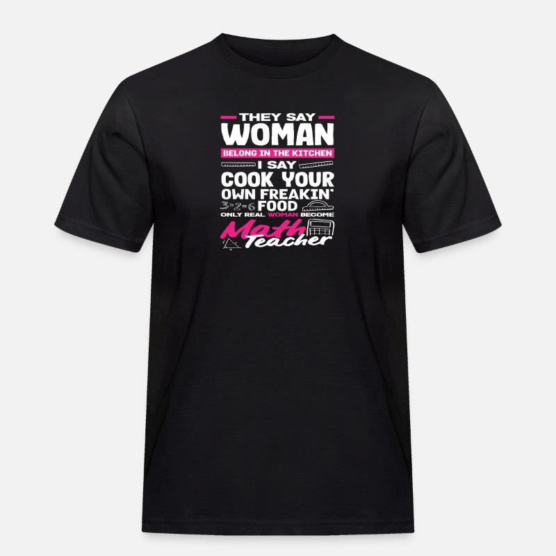 Math Teacher Math Gift - Men's Workwear T-Shirt - black
