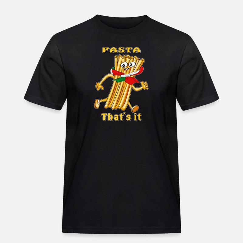 PASTA That's it - Männer Workwear T-Shirt - Schwarz