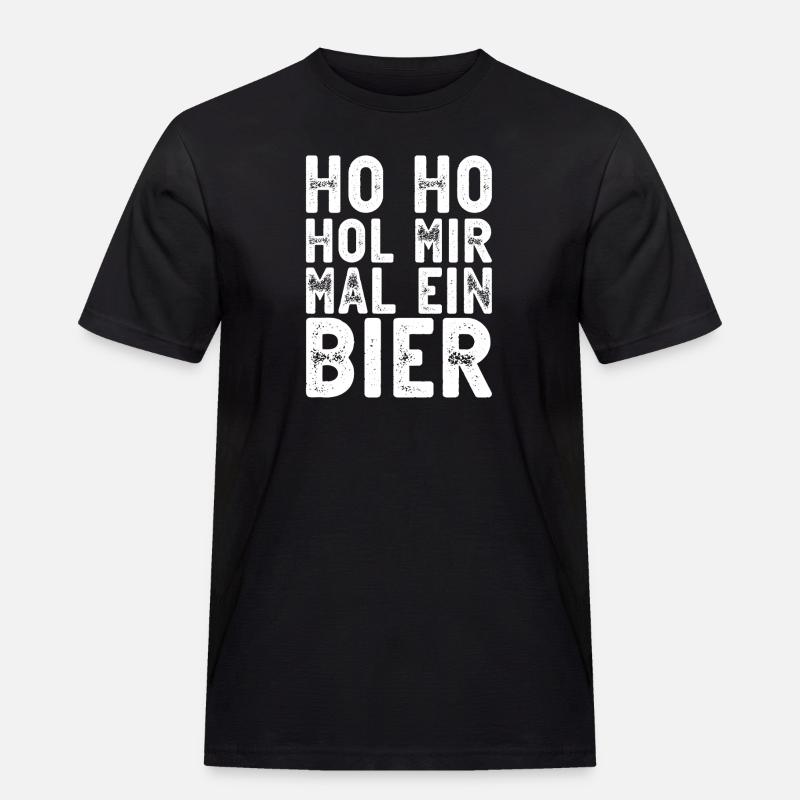 bier1 Zeichenfläche 1 - Männer Workwear T-Shirt - Schwarz