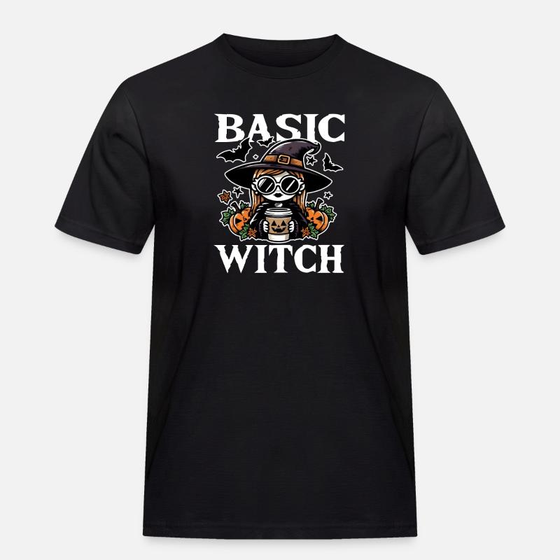 BASIC WITCH - HALLOWEEN GIFT - Men's Workwear T-Shirt - black