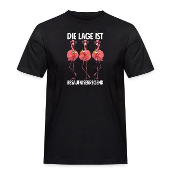Die Lage Ist Besäufniserregend - Männer Workwear T-Shirt - Schwarz - Vorne - AI Model Male 178 light (178cm)
