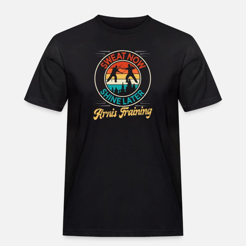 Escrima Arnis Martial Arts - Men's Workwear T-Shirt - black