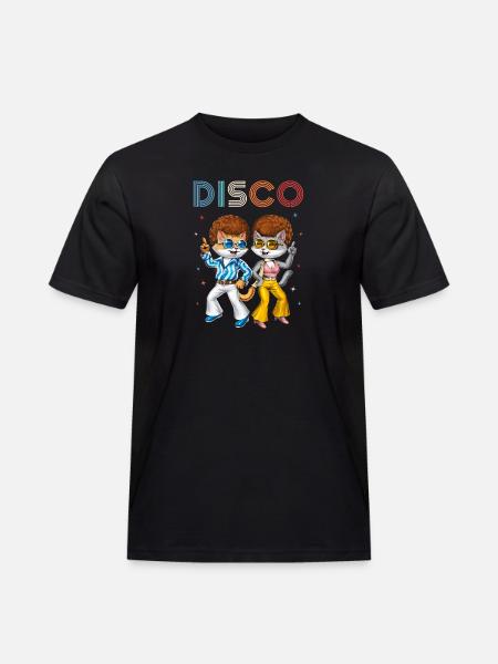 Chats disco - T-shirt Workwear homme - noir