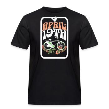 Fahrradtag - Männer Workwear T-Shirt - Schwarz - Vorne - AI Model Male 178 light (178cm)