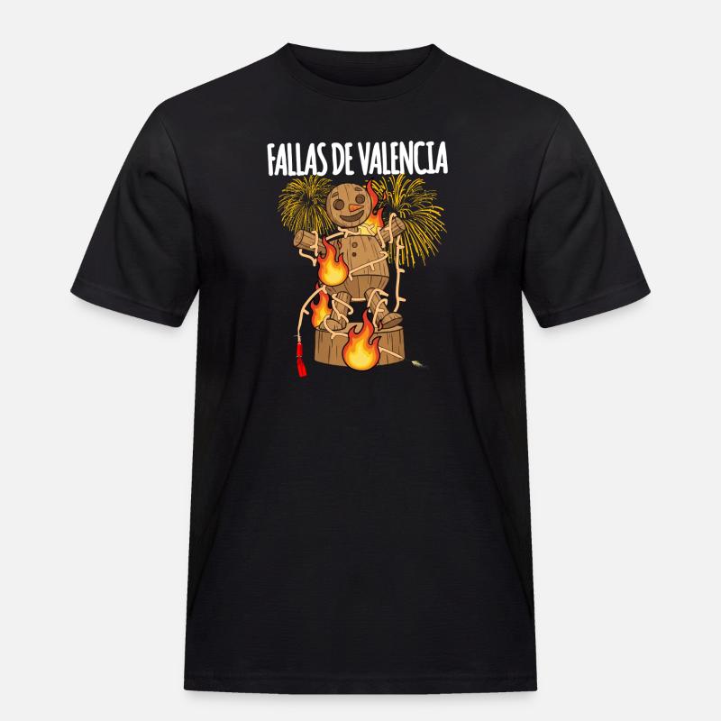 Fallas De Valencia Falla - Männer Workwear T-Shirt - Schwarz