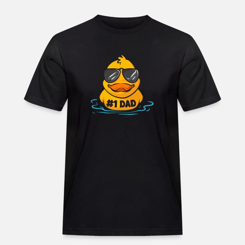 Quietscheentchen Quietscheente Gummiente - Männer Workwear T-Shirt - Schwarz