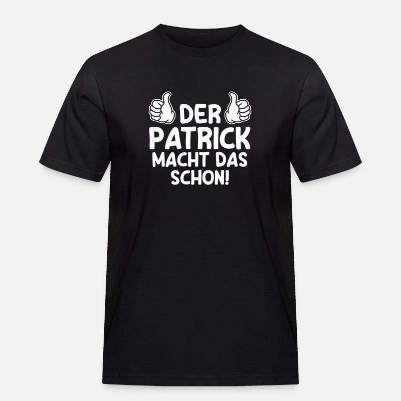 Patrick - Männer Workwear T-Shirt - Schwarz