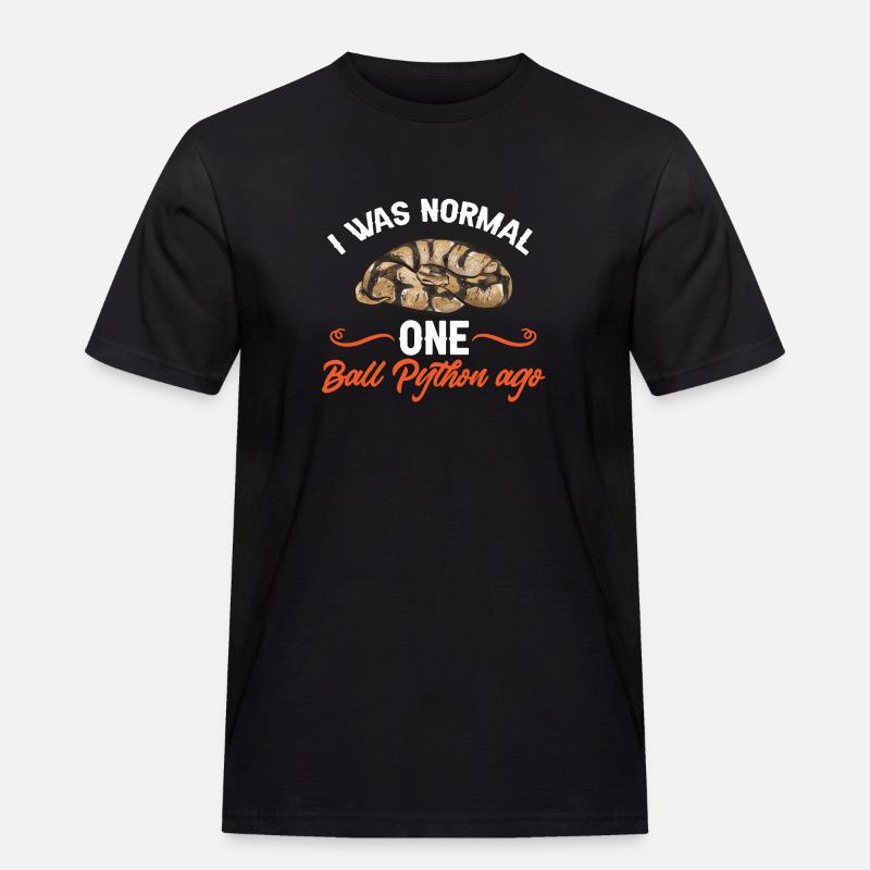Ball Python Schlange Königspython - Männer Workwear T-Shirt - Schwarz
