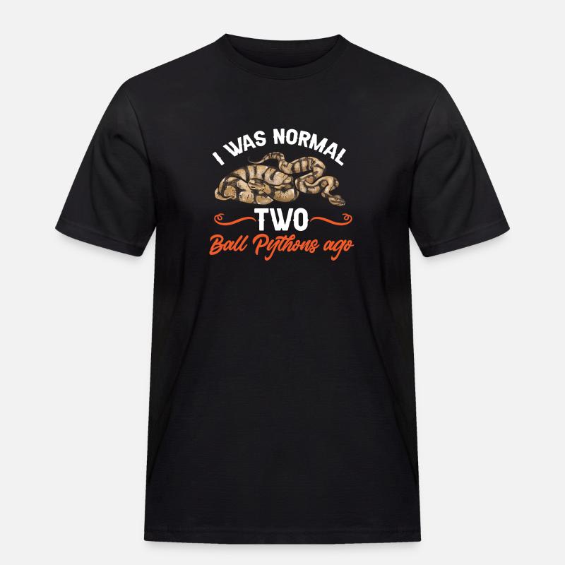 Ball Python Schlange Königspython - Männer Workwear T-Shirt - Schwarz