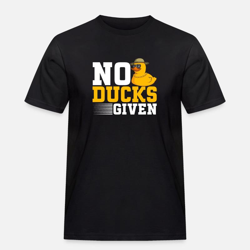 Quietscheentchen Quietscheente Gummiente - Männer Workwear T-Shirt - Schwarz
