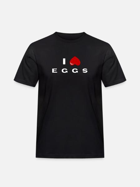 I hate Eggs - Men's Workwear T-Shirt - black