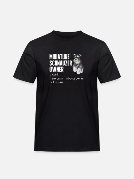 Miniature Schnauzer Dog Schnauzer - Men's Workwear T-Shirt - black