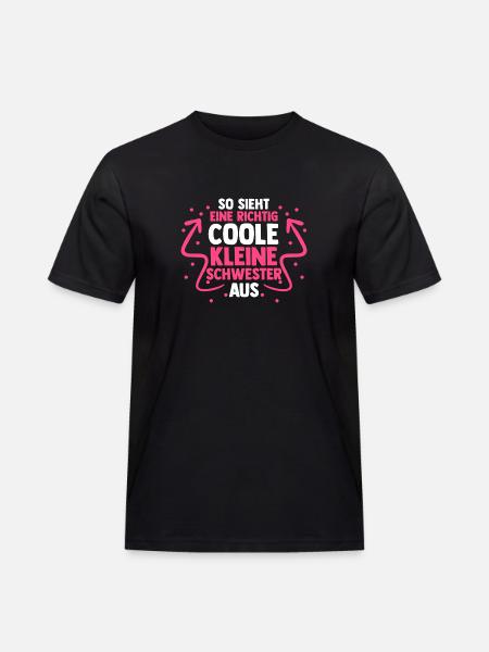 Geschwister Schwestern Schwester - Männer Workwear T-Shirt - Schwarz