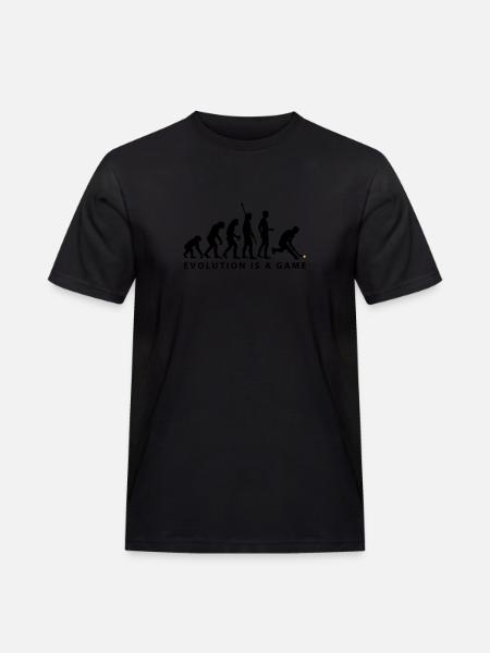 evolution_herren_hockey_b_2c - Men's Workwear T-Shirt - black
