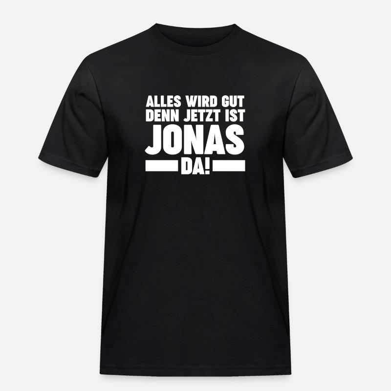 Jonas - Männer Workwear T-Shirt - Schwarz