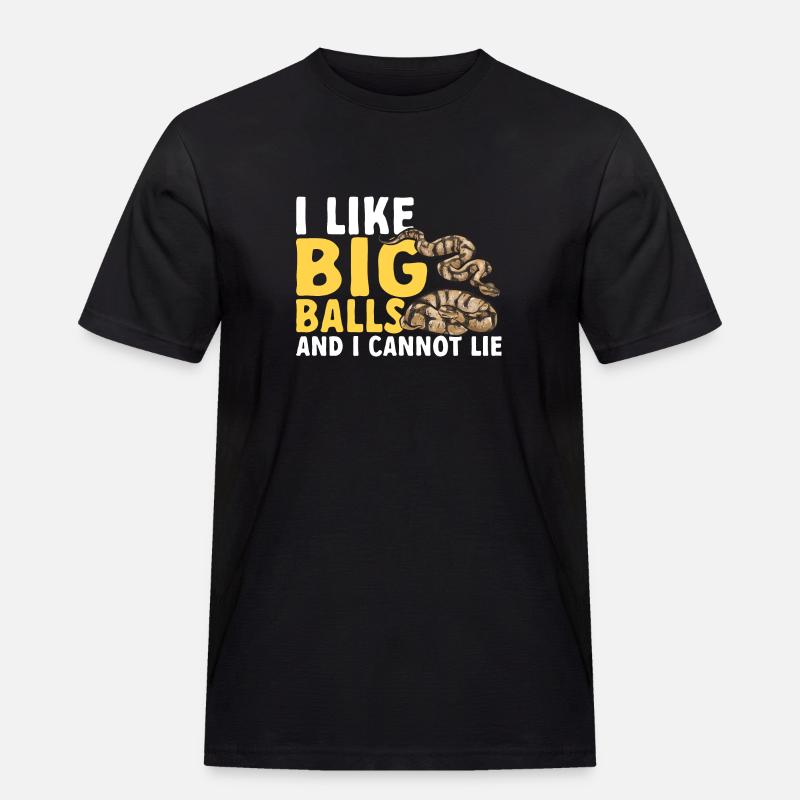 Ball Python Schlange Königspython - Männer Workwear T-Shirt - Schwarz