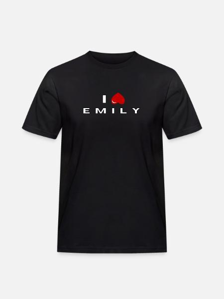 I hate Emily - Men's Workwear T-Shirt - black