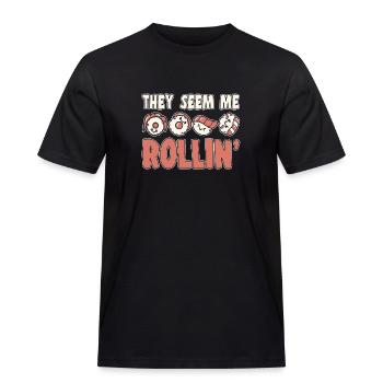 Sushi Lover They See Me Rollin Sushi - Männer Workwear T-Shirt - Schwarz - Vorne - AI Model Male 178 light (178cm)