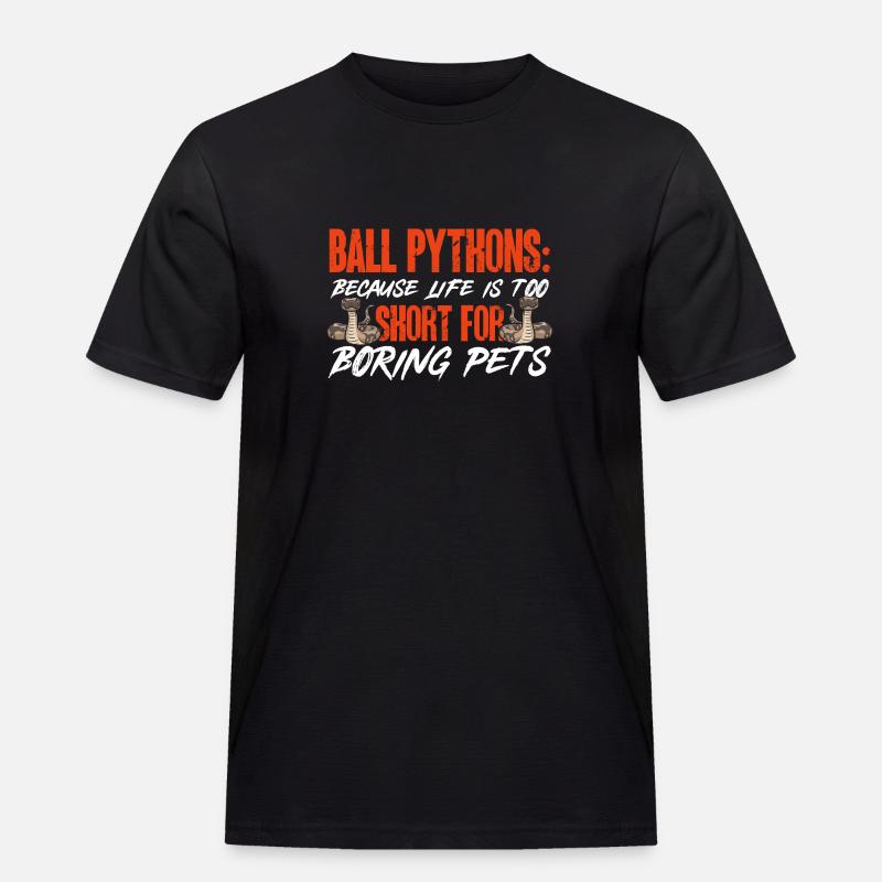 Ball Python Snake King Python - T-shirt Workwear homme - noir