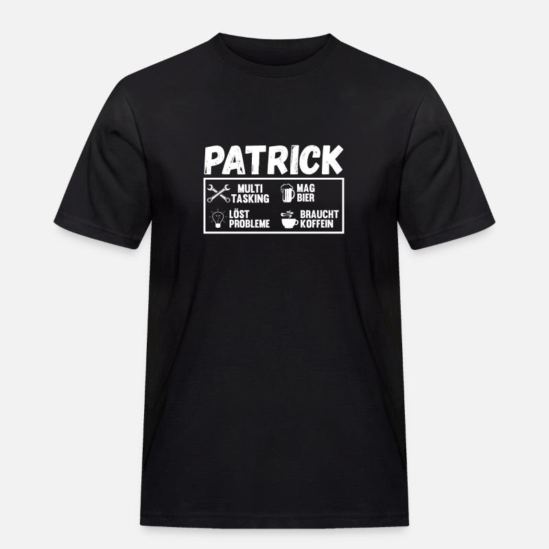 Patrick - Männer Workwear T-Shirt - Schwarz