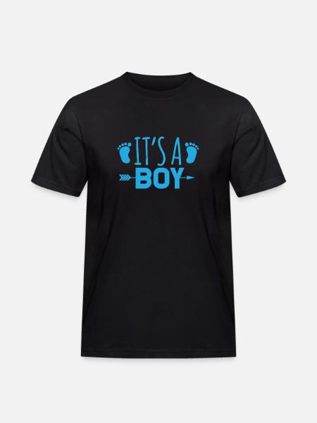 It's a boy - Men's Workwear T-Shirt - black