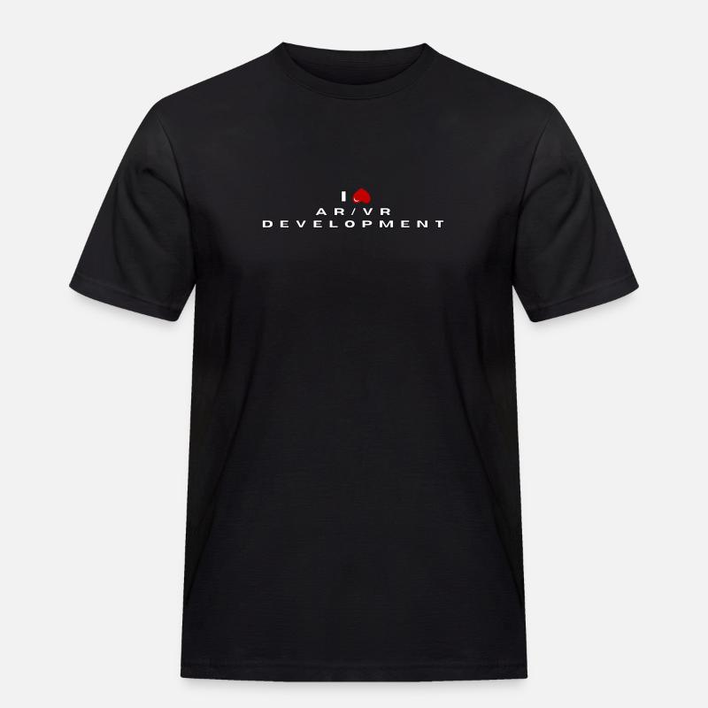 I hate AR/VR development - Men's Workwear T-Shirt - black
