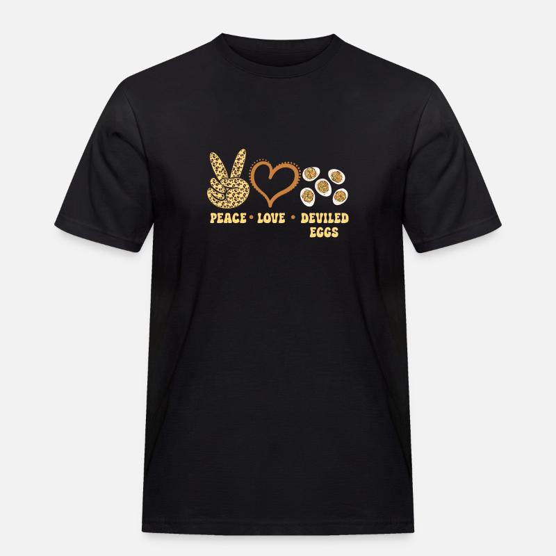 Stuffed Eggs Deviled Eggs - Men's Workwear T-Shirt - black