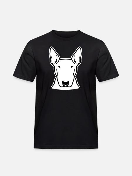 Bullterrier - Männer Workwear T-Shirt - Schwarz