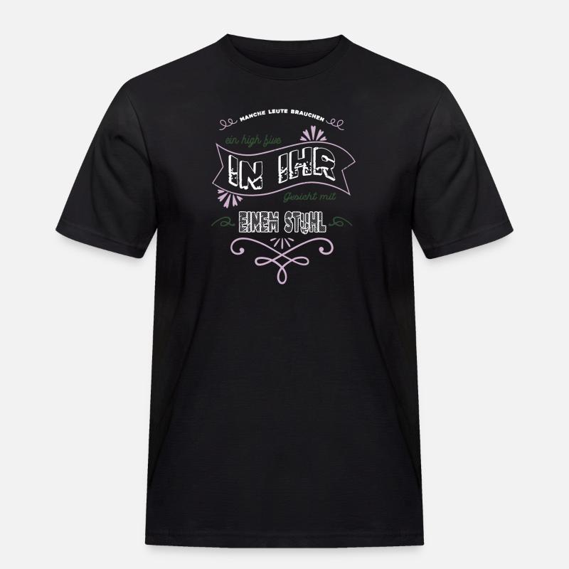 spruch lieben schelle backpfeiffe geschenkidee - Männer Workwear T-Shirt - Schwarz