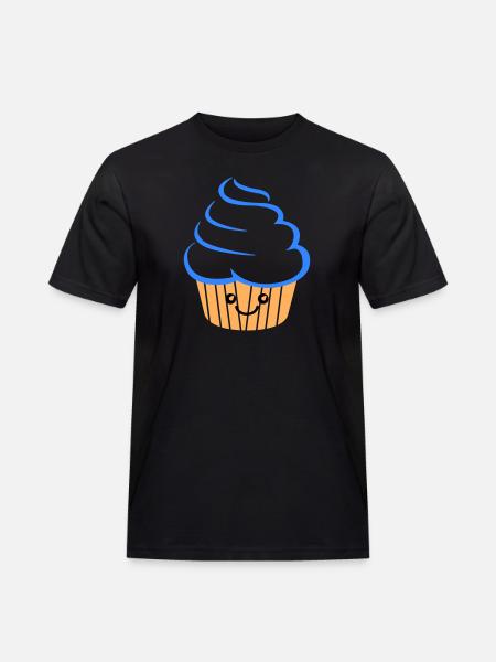 Cupcake Funny - Männer Workwear T-Shirt - Schwarz