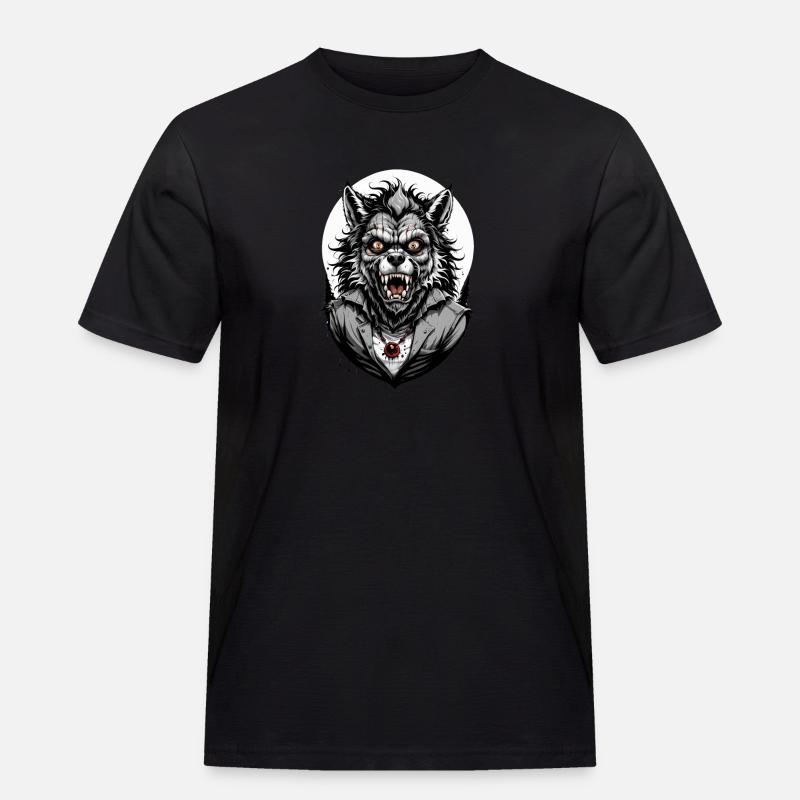 WERWOLF Kostüm 11 - Männer Workwear T-Shirt - Schwarz