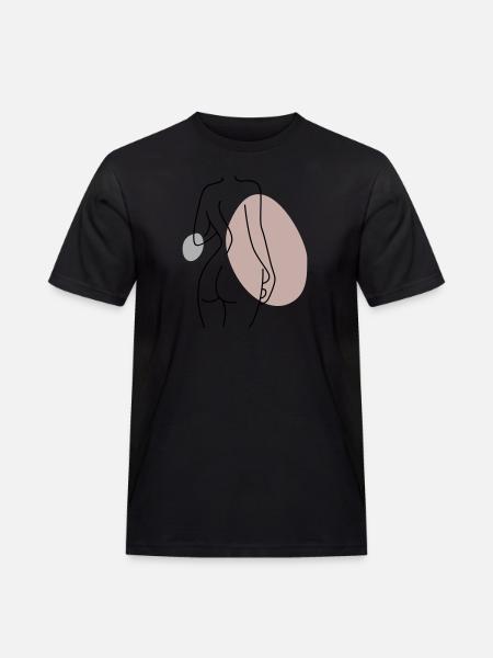 Abstract Design Back - Men's Workwear T-Shirt - black