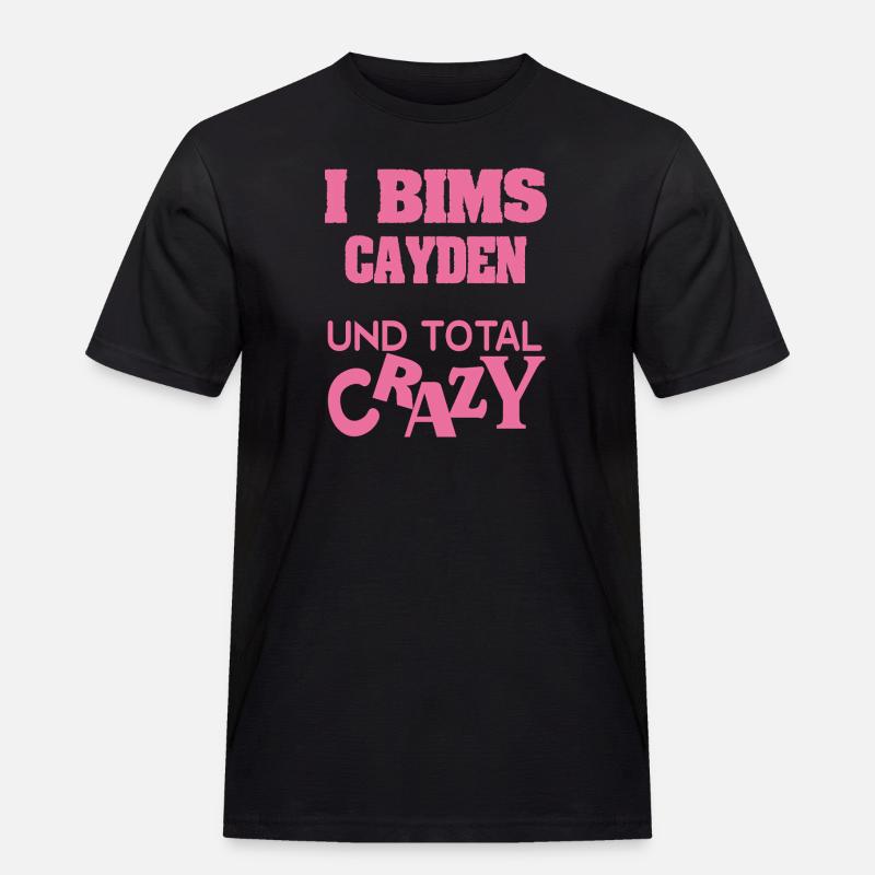 Cayden as a given name - Men's Workwear T-Shirt - black