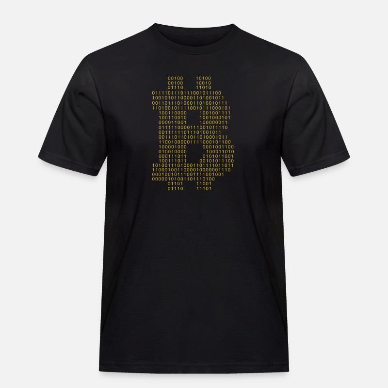 Bitcoin Code Blockchain Kryptowährung HODL - Männer Workwear T-Shirt - Schwarz