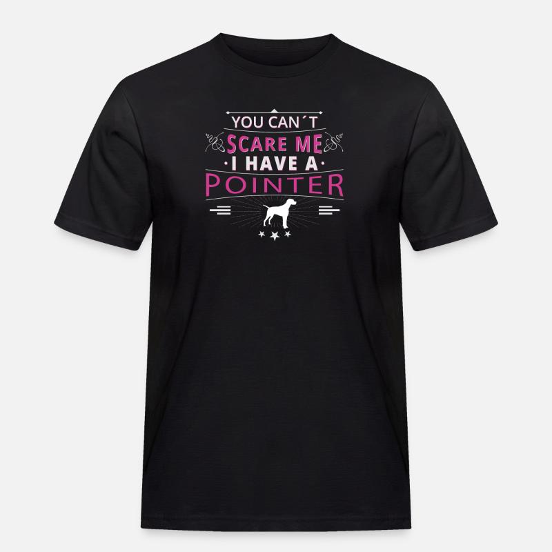 English Pointer scare Pointer - Männer Workwear T-Shirt - Schwarz