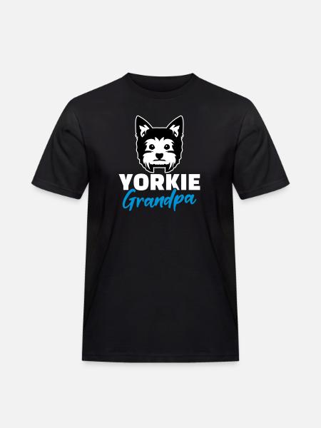 Yorkshire Terrier - Männer Workwear T-Shirt - Schwarz