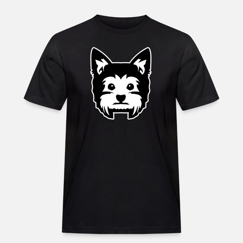 Yorkshire Terrier - T-shirt Workwear homme - noir