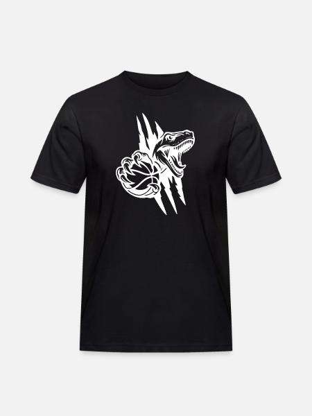 Roaring Raptor Basketball - Men's Workwear T-Shirt - black