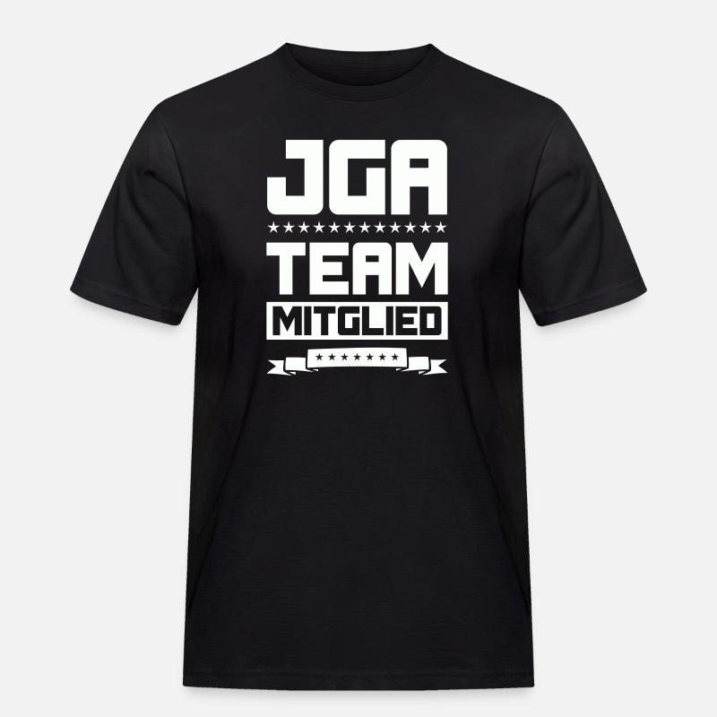 JGA TEAM MITGLIED - Männer Workwear T-Shirt - Schwarz