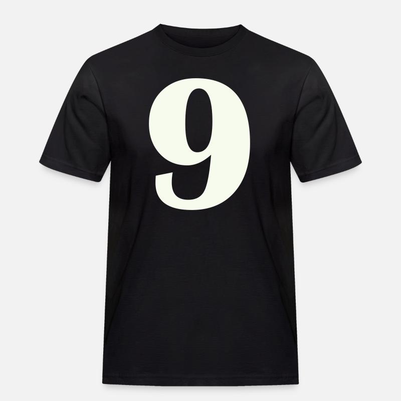 9 - Männer Workwear T-Shirt - Schwarz